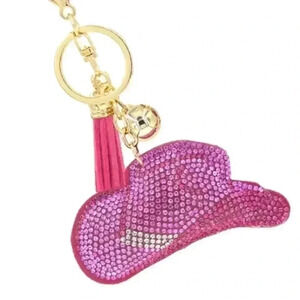 Cowgirl Hat Keychain